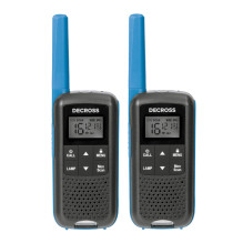 Nešiojama radijo stotelė PMR PNI Decross DC63 Blue, 446MHz, 0,5W, 16 kanalų, 1000mAh NiMH, IPx4, 2 dalių rinkinys Nešiojama radijo stotelė PMR PNI Decross DC63 Blue, 446MHz, 0,5W, 16 kanalų, 1000mAh NiMH, IPx4, 2 dalių rinkinys