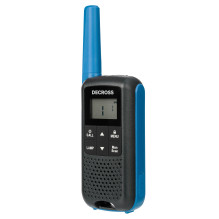 Nešiojama radijo stotelė PMR PNI Decross DC63 Blue, 446MHz, 0,5W, 16 kanalų, 1000mAh NiMH, IPx4, 2 dalių rinkinys Nešiojama radijo stotelė PMR PNI Decross DC63 Blue, 446MHz, 0,5W, 16 kanalų, 1000mAh NiMH, IPx4, 2 dalių rinkinys
