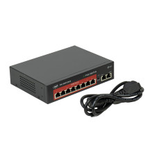 PNI SWPOE82 jungiklis POE, 8 POE 100 Mbps prievadai ir 2 UP Link 100 Mbps prievadai, 120 W, AI, išplečia funkciją iki 25 PNI SWPOE82 jungiklis POE, 8 POE 100 Mbps prievadai ir 2 UP Link 100 Mbps prievadai, 120 W, AI, išplečia funkciją iki 25