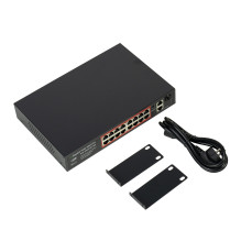 Switch POE PNI SWPOE162, 16 POE 100 Mbps ports, 2 UP Link 1000 Mbps ports, 1 SFP 1000Mbps port, 240W, AI Extend function