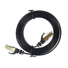 Flat network cable S / STP CAT7 PNI U7015B, Patch, 2 x RJ45, 4 pairs of wires, 32AWG, copper, 10 Gbps, 600 MHz, 1.5m, bl Flat network cable S / STP CAT7 PNI U7015B, Patch, 2 x RJ45, 4 pairs of wires, 32AWG, copper, 10 Gbps, 600 MHz, 1.5m, bl