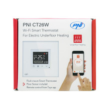 Išmanusis termostatas PNI CT26W WiFi elektrinis grindinis šildymas arba siurbimo grupė, įleidžiamas montavimas, grindų j Išmanusis termostatas PNI CT26W WiFi elektrinis grindinis šildymas arba siurbimo grupė, įleidžiamas montavimas, grindų j