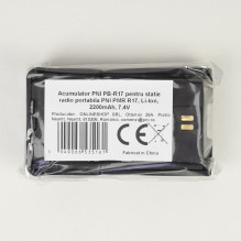 PNI PB-R17 baterija nešiojamai radijo stočiai PNI PMR R17, ličio jonų, 2200mAh, 7,4 V PNI PB-R17 baterija nešiojamai radijo stočiai PNI PMR R17, ličio jonų, 2200mAh, 7,4 V