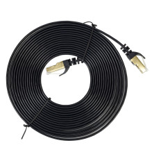 Flat network cable S / STP CAT7 PNI U7050B, 2 x RJ45, 4 pairs of wires, 32AWG, copper, 10 Gbps, 600 MHz, 5m, black Flat network cable S / STP CAT7 PNI U7050B, 2 x RJ45, 4 pairs of wires, 32AWG, copper, 10 Gbps, 600 MHz, 5m, black