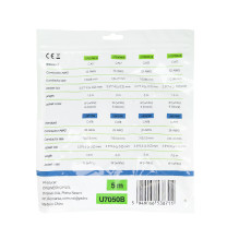 Plokščias tinklo kabelis S / STP CAT7 PNI U7050B, 2 x RJ45, 4 poros laidų, 32AWG, varis, 10 Gbps, 600 MHz, 5 m, juodas Plokščias tinklo kabelis S / STP CAT7 PNI U7050B, 2 x RJ45, 4 poros laidų, 32AWG, varis, 10 Gbps, 600 MHz, 5 m, juodas