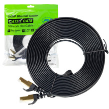 Plokščias tinklo kabelis S / STP CAT7 PNI U7075B, 2 x RJ45, 4 poros laidų, 32AWG, varis, 10 Gbps, 600 MHz, 7,5 m, juodas Plokščias tinklo kabelis S / STP CAT7 PNI U7075B, 2 x RJ45, 4 poros laidų, 32AWG, varis, 10 Gbps, 600 MHz, 7,5 m, juodas