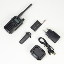 Kit of 2 portable radio stations PNI DMR R45, digital and analog, 446MHz, 16 digital channels and 99 analog channels, vo Kit of 2 portable radio stations PNI DMR R45, digital and analog, 446MHz, 16 digital channels and 99 analog channels, vo