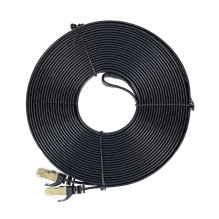 Flat network cable S / STP CAT7 PNI U7150B, 2 x RJ45, 4 pairs of wires, 32AWG, copper, 10 Gbps, 600 MHz, 15m, black Flat network cable S / STP CAT7 PNI U7150B, 2 x RJ45, 4 pairs of wires, 32AWG, copper, 10 Gbps, 600 MHz, 15m, black