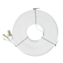 Plokščias tinklo kabelis S / STP CAT7 PNI U7150W, 2 x RJ45, 4 poros laidų, 32AWG, varis, 10 Gbps, 600 MHz, 15 m, baltas Plokščias tinklo kabelis S / STP CAT7 PNI U7150W, 2 x RJ45, 4 poros laidų, 32AWG, varis, 10 Gbps, 600 MHz, 15 m, baltas