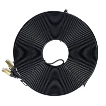 Plokščias tinklo kabelis S / STP CAT7 PNI U7200B, 2 x RJ45, 4 poros laidų, 32AWG, varis, 10 Gbps, 600 MHz, 20 m, juodas Plokščias tinklo kabelis S / STP CAT7 PNI U7200B, 2 x RJ45, 4 poros laidų, 32AWG, varis, 10 Gbps, 600 MHz, 20 m, juodas