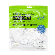Plokščias tinklo kabelis S / STP CAT8 PNI U8015W, Patch, 2 x RJ45, 4 poros laidų, 28AWG, varis, 40 Gbps, 2000 MHz, 1,5 m Plokščias tinklo kabelis S / STP CAT8 PNI U8015W, Patch, 2 x RJ45, 4 poros laidų, 28AWG, varis, 40 Gbps, 2000 MHz, 1,5 m