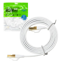 Flat network cable S / STP CAT8 PNI U8015W, Patch, 2 x RJ45, 4 pairs of wires, 28AWG, copper, 40 Gbps, 2000 MHz, 1.5m, w