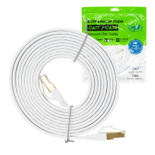 Flat network cable S / STP CAT8 PNI U8030W, 2 x RJ45, 4 pairs of wires, 28AWG, copper, 40 Gbps, 2000 MHz, 3m, white Flat network cable S / STP CAT8 PNI U8030W, 2 x RJ45, 4 pairs of wires, 28AWG, copper, 40 Gbps, 2000 MHz, 3m, white