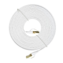 Flat network cable S / STP CAT8 PNI U8050W, 2 x RJ45, 4 pairs of wires, 28AWG, copper, 40 Gbps, 2000 MHz, 5m, white Flat network cable S / STP CAT8 PNI U8050W, 2 x RJ45, 4 pairs of wires, 28AWG, copper, 40 Gbps, 2000 MHz, 5m, white