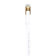 Flat network cable S / STP CAT8 PNI U8075W, 2 x RJ45, 4 pairs of wires, 28AWG, copper, 40 Gbps, 2000 MHz, 7.5m, white Flat network cable S / STP CAT8 PNI U8075W, 2 x RJ45, 4 pairs of wires, 28AWG, copper, 40 Gbps, 2000 MHz, 7.5m, white