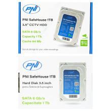 Internal Hard Disk PNI SafeHouse 1TB CCTV, for surveillance systems Internal Hard Disk PNI SafeHouse 1TB CCTV, for surveillance systems