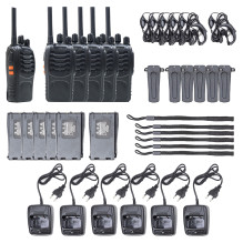 Kit of 6 portable radio stations PNI PMR R40 PRO batteries, chargers and headphones included