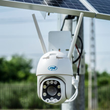 PNI IP60 live PTZ video surveillance camera with solar panel, 2MP, GSM 4G, SIM slot, for outdoor and indoor PNI IP60 live PTZ video surveillance camera with solar panel, 2MP, GSM 4G, SIM slot, for outdoor and indoor
