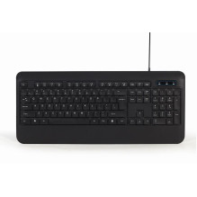 KLAVIATŪRA MULTIMEDIA USB ENG / BLACK KB-UML-03 GEMBIRD
