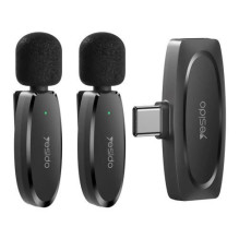 yesido Double Wireless Microphone (Type-C) KR13 Black