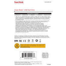 MEMORY DRIVE FLASH USB2 16GB / SDCZ50C-016G-B35W smėlio diskas