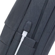 NB BACKPACK ANTI-THEFT 17.3" / 7567 DARK GREY RIVACASE