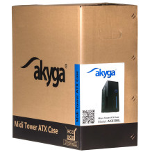 Akyga AK939BL computer case Midi Tower Black Akyga AK939BL computer case Midi Tower Black