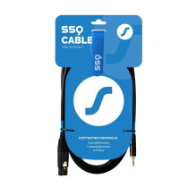 SSQ XLRMi0,5 - XLR moteriškas - stereo lizdas 3,5 mm kabelis, 0,5 m