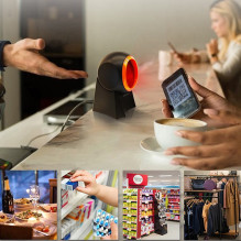 „Qoltec 50857“ laidinis stalinis brūkšninių kodų skaitytuvas 1D, 2D