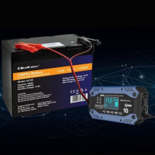 Qoltec 52482 vehicle battery charger 12 / 24 V Black, Blue Qoltec 52482 vehicle battery charger 12 / 24 V Black, Blue