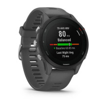 „Garmin Forerunner 255“ 3,3 cm (1,3 colio) MIP 46 mm Skaitmeninis 260 x 260 pikselių Pilkas „Wi-Fi“ GPS (palydovinis)