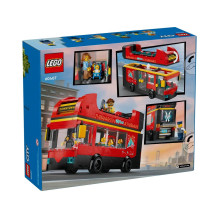 LEGO CITY 60407 Raudonas dviaukštis apžvalginis autobusas