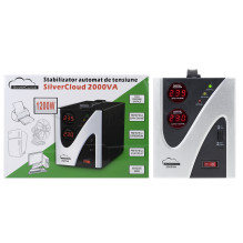 Įtampos stabilizatorius SilverCloud 2000VA 1200W Įtampos stabilizatorius SilverCloud 2000VA 1200W