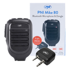 Mikrofonas ir adapteris su „Bluetooth PNI Mike 80“, dviejų kanalų, suderinamas su PNI HP 8001L Mikrofonas ir adapteris su „Bluetooth PNI Mike 80“, dviejų kanalų, suderinamas su PNI HP 8001L