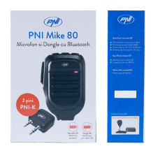 Mikrofonas ir adapteris su „Bluetooth PNI Mike 80“, dviejų kanalų, suderinamas su PNI HP 8001L Mikrofonas ir adapteris su „Bluetooth PNI Mike 80“, dviejų kanalų, suderinamas su PNI HP 8001L