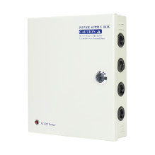 CCTV power supply PNI STC15.2A in metal box, 12V 15A 180W, 9 outputs