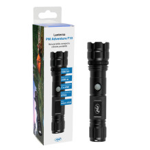 PNI Adventure F10 aliuminio žibintuvėlis su 1x6W LED, 500lm iki 200 m fokusavimo, su baterija ir micro USB prievadu PNI Adventure F10 aliuminio žibintuvėlis su 1x6W LED, 500lm iki 200 m fokusavimo, su baterija ir micro USB prievadu