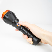 PNI Adventure F550 Crystal LED flashlight, 10W, aluminum, 500lm, up to 700m, IPX6, 4000mAh battery included, USB Type-C 
