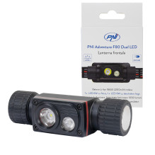 PNI Adventure F80 Dual LED headlamp, 1000 lm, 6W, 2200 mAh, IP68