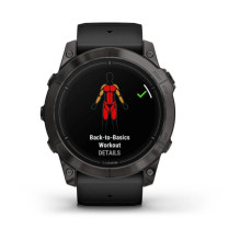 Garmin EPIX PRO g2 51mm safyrinis anglies pilkos spalvos DLC titano juodos spalvos