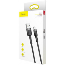 Baseus CALKLF-AG1 Cafule Cable Lightning QC3.0 2.4A, 0.5m Gray Baseus CALKLF-AG1 Cafule Cable Lightning QC3.0 2.4A, 0.5m Gray