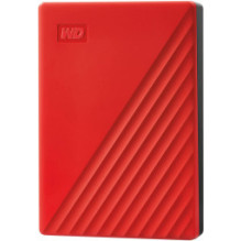 Išorinis kietasis diskas Western Digital My Passport 4TB, raudonas