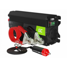 „Green Cell PRO“ automobilio maitinimo keitiklis iš 24 V į 230 V, 500 W / 1000 W, su USB