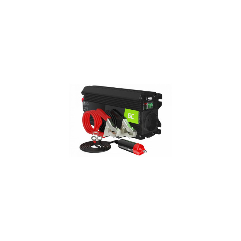 Green Cell PRO Car Power Inverter Converter 24V to 230V 500W / 1000W with USB