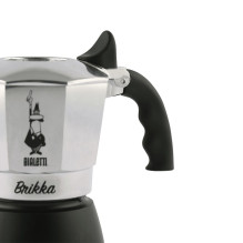 Bialetti Brikka Moka pot 0.17 L Black, Stainless steel