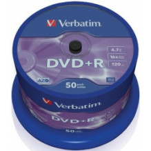 DVD+R AZO Verbatim Matrix 4.7GB 16x 50 vnt. pakuotė, Spindle