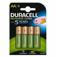 Duracell HR6 AA 2500mAh įkraunamos baterijos, 4 vnt. pakuotė