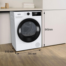 Gorenje G200 D2HNE7D / PL Priekinio pakrovimo džiovyklė 7 kg balta