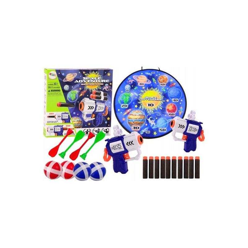 LEAN Toys Arcade Game Shield Guns Arrows Balls Space