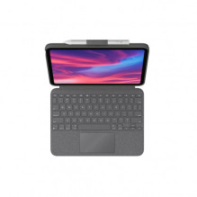 „Logitech Combo Touch“, skirta „iPad 10.9“, pilka